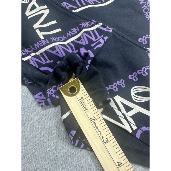 TNA (by Aritzia) Spandex Shorts Logo Purple & Black XS Y2K - Picture 4 of 7